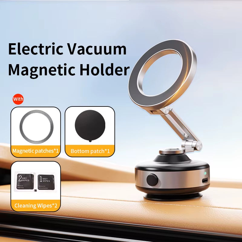 Ultimate 360° Electric Vacuum Magnetic Phone Mount for iPhone & Android - Perfect for Live Streaming!