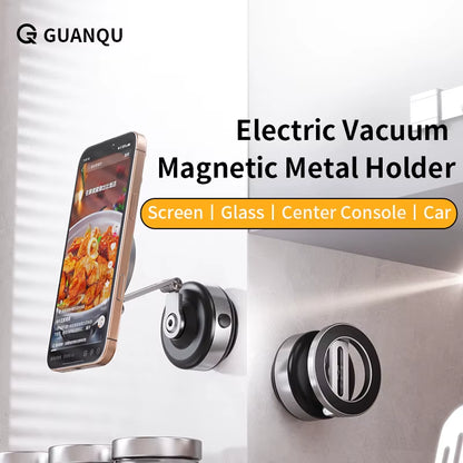 Ultimate 360° Electric Vacuum Magnetic Phone Mount for iPhone & Android - Perfect for Live Streaming!