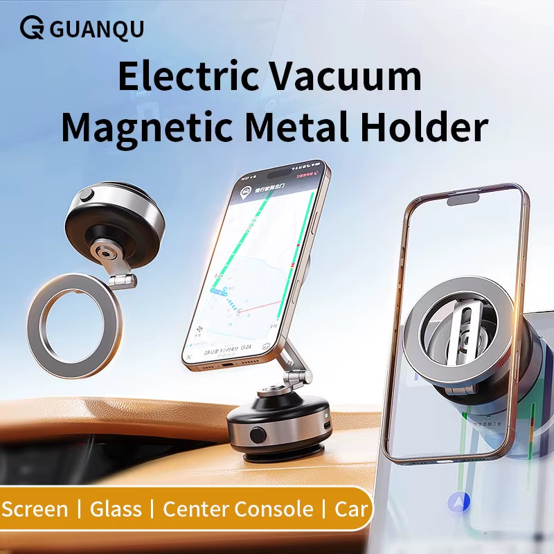 Ultimate 360° Electric Vacuum Magnetic Phone Mount for iPhone & Android - Perfect for Live Streaming!